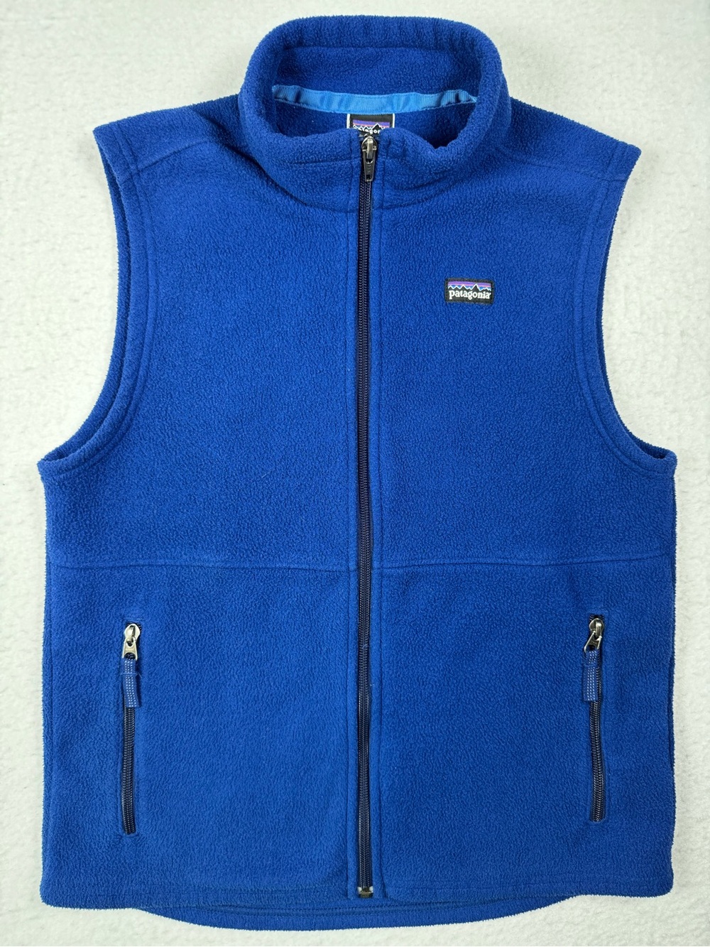 Patagonia Kids L 12 Blue Full Zip Fleece Vest